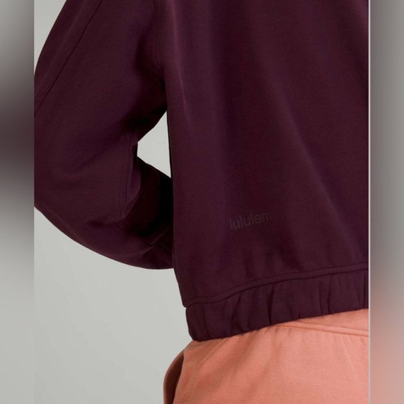 Lululemon Relaxed Cropped Hoodie in Cassis - Picture 2 of 7